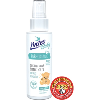 Linteo Baby detský bezoplachový čistiaci olej na telo a zadoček 100 ml