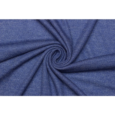 Úplet směsový - Jeans modrý melír