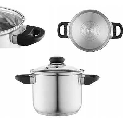 Vysoký hrniec s pokrievkou nerezová oceľ Altom Design Emilio 2,3 l 16 cm