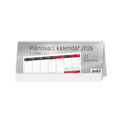 Helma Plánovací stolný s citátmi 28,5 × 10,4 cm 2026