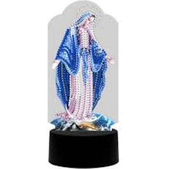 Image 1 of Богородица - Диамантена Лед лампа