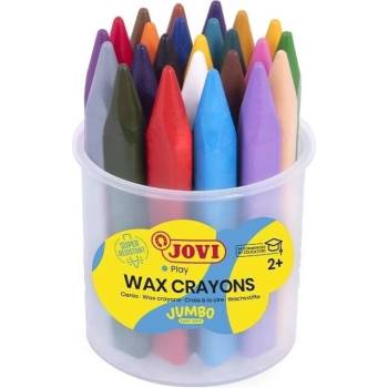 Jovi Jumbo Easy Grip Case Triangular Wax Crayons Восъци Различни цветове 24 бр (975)