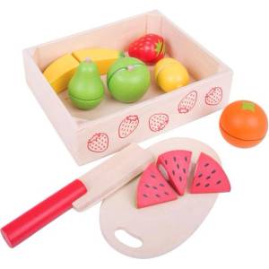 Bigjigs Toys Нарязване на плодове в кутия (BJ472)