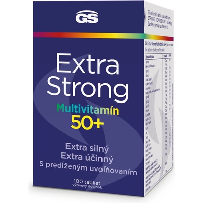 GS Extra Strong Multivitamin 50+ s multivitamínovým komplexom 100 tabliet