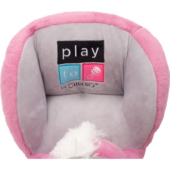 PlayTo hojdacia hračka s melódiou rúžový koník