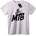 NOONEBRAND Тениска Планински Колоездач - 2XL, White