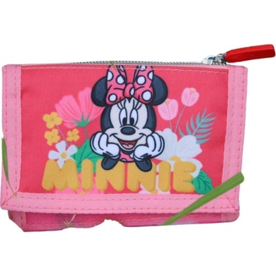 Setino Textilná detská peňaženka Minnie Mouse ružová