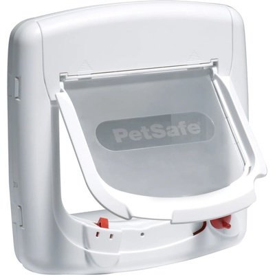 PetSafe Магнитна 4-посочна клапа за котки Deluxe 400 бяла (411383)
