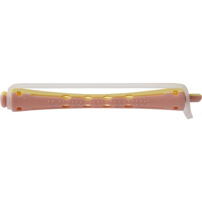 Plastové natáčky na trvalú Duko 1163 - pr. 8 mm, 12 ks, ružovo-žlté