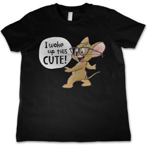 HYBRIS детска тениска Tom and Jerry - I Woke Up This Cute - BK - HYBRIS - WB-12-TJ050-DTG-BK