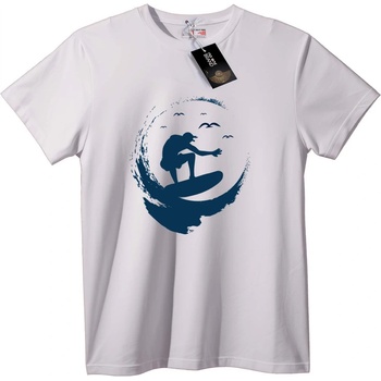 NOONEBRAND Тениска Сърфираща Вълна - 2XL, Black