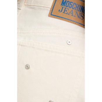 Moschino Jeans Дънков къс панталон Moschino Jeans в бежово с изчистен дизайн с висока талия 0347 3718 (0347.3718)