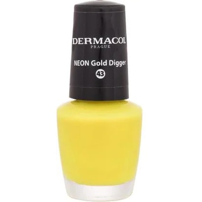 Dermacol Neon неонов лак за нокти 5 ml нюанс 43 NEON Gold Digger