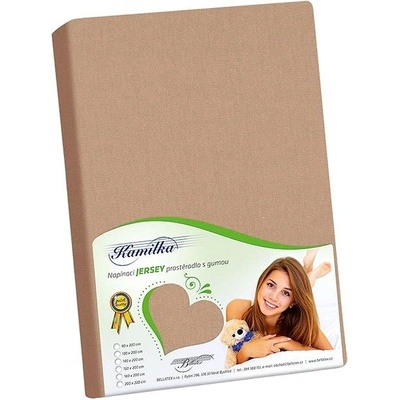 Bellatex plachta jersey kávová 140x200