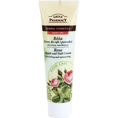 Green Pharmacy Hand Care Rose výživný a hydratačný krém na ruky a nechty 0% Parabens, Mineral Oils, Artificial Colouring 100 ml
