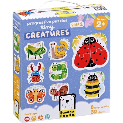 BANANA PANDA Детски пъзел Banana Panda 8 в 1 - Малки създания (49207)