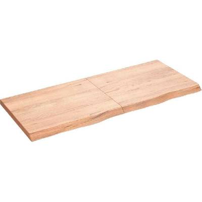 vidaXL 3156436 Stolní deska 120x50x(2-4)cm ošetřený masivní dub světle hnědá