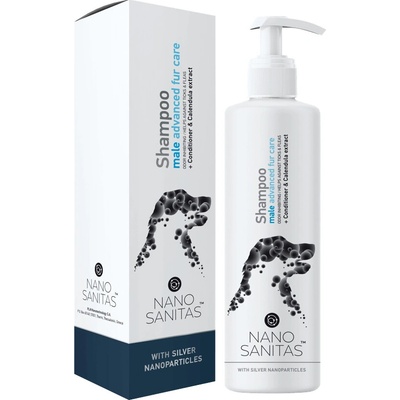Nanosanitas Nano Šampon pro psí kluky pro pokročilou péči o srst Male Advanced Fur Care 250 ml