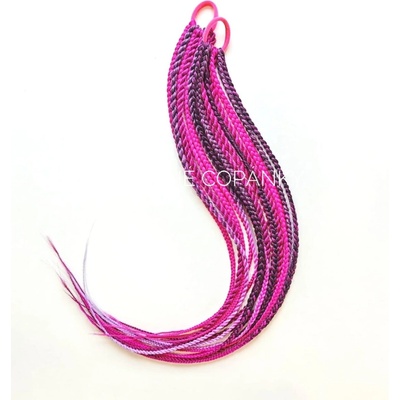 VYSNIVANE COPIKY Copíková gumička detská set 2 kusy - Pink/Purple