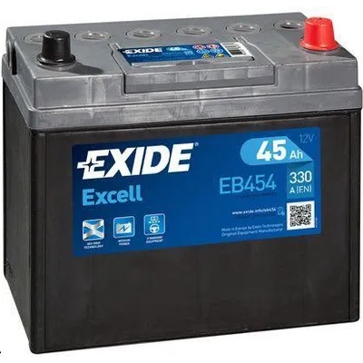 Exide Excell EB454 45Ah 330A right+ (EB454)