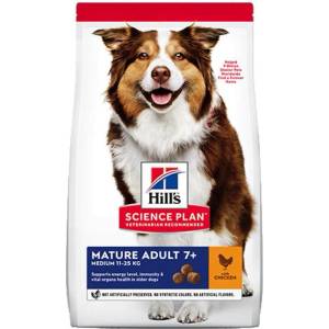 Hill's Science Plan Mature Medium Chicken за средни породи над 7г. , пиле, 12+2kg