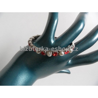 Bizuterka-eshop.cz s kamínky a perličkami červený BZ-04193