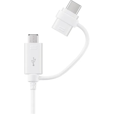 Samsung кабел за данни 2в1 USB - microUSB/Type-C , 150cm, FEHÉR EP-DG930DW (EP-DG930DW)