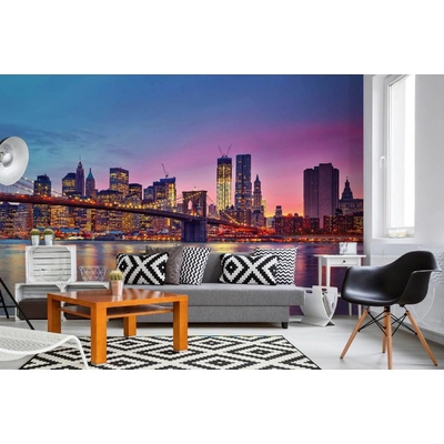 Dimex MA-5-3009 Samolepicí vliesová fototapeta na zeď Manhattan v soumraku rozměry 375 x 250 cm