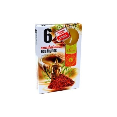 Admit Tea Lights Sandalwood 6 ks