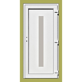 Soft Hana Vchodové dveře biele 100x210 cm pravé