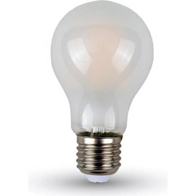 V-TAC Opálová LED filament žiarovka E27 A60 5W, Teplá biela 2500 3000K
