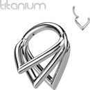 Šperky4U segment kruh helix cartilage tragus piercing titan TIT1226-1208