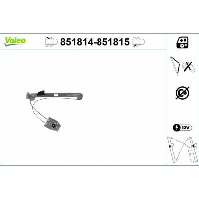 Mechanizmus zdvíhania okna VALEO 851815
