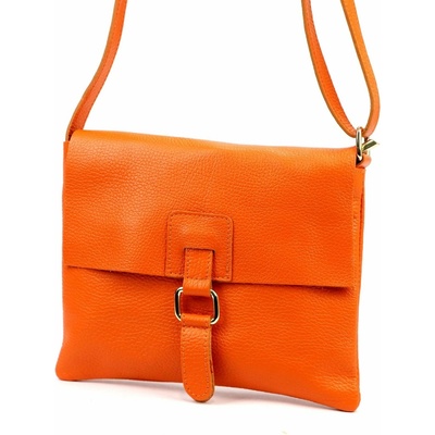 Luka dámska kožená crossbody kabelka oranžová 26-087