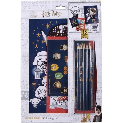 Esuvenýry | Kreativní set omalovánky pastelky samolepky: Harry Potter 22 X 32 cm