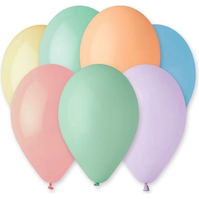 Balonky makronky mix 26 cm pastelové