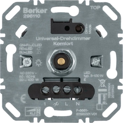 Stmívač BERKER 296110 otočný 296110