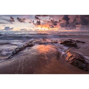 DIMEX ART Флизелинов фототапет морски вълни 375 x 250 см