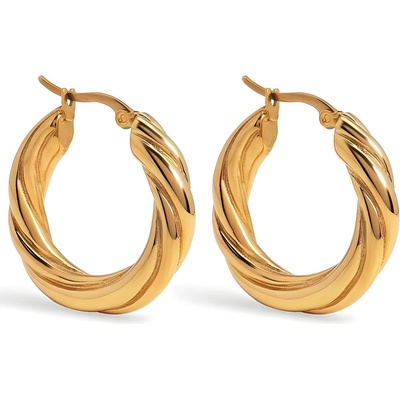 HARAHU Обеци lo-32685 - Златни kp32685 (lo-32685)