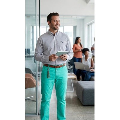 U.S. Polo Assn. slim Fit Alex svetlozelená