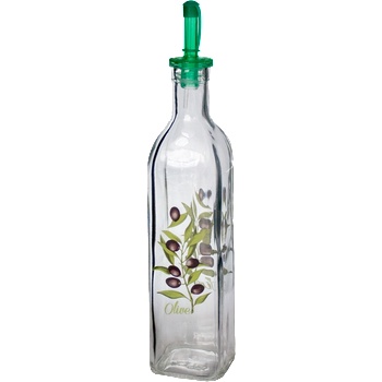 Horecano Sc-Бутилка квадрат с декор и наливник 500мл. (15-0001-ac) (010380)