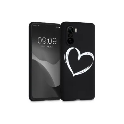kwmobile Калъф с дизайн сърце за Xiaomi Mi 11i / Poco F3 - черен