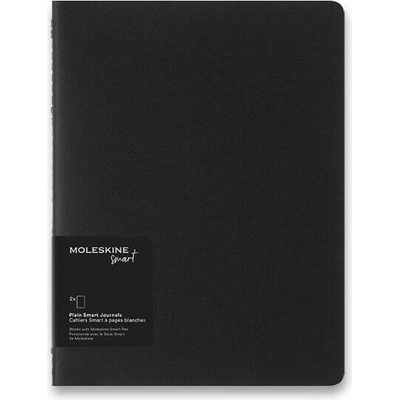 MOLESKINE Sešity Smart Writing 2 ks čisté černé XL