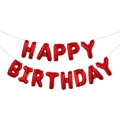 PartyDeco Set Happy Birthday mix fóliové balónky