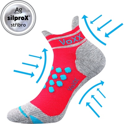 Voxx kompresní ponožky Sprinter neon 1 pár růžová