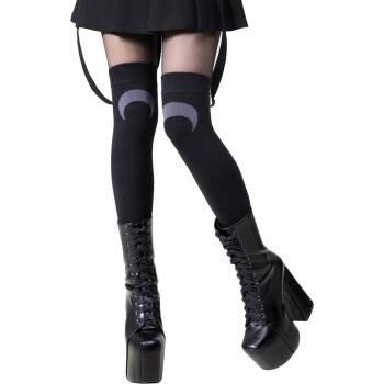 KILLSTAR чорапи над коляното KILLSTAR - Lunaloom - черни - KSRA012577