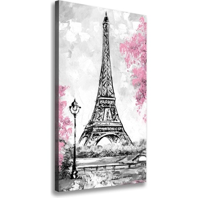 Vertikálny foto obraz na plátne Eiffelová veža Paríž 50x100 cm