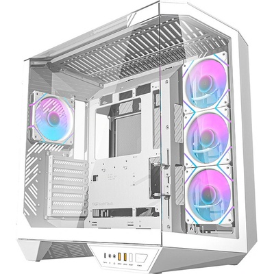 darkFlash DY470 White + 4 fans + GPU holder