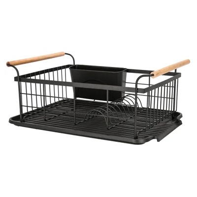 Horecano HOME-MATT BLACK-Сушилник за съдове 1ет. 44x32xh20.3cm (23257-001) (0185121)