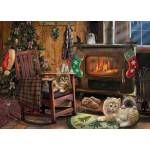 Cobble Hill - Puzzle Kittens by the Stove - 500 piese